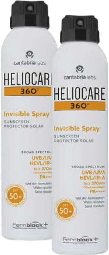 Heliocare 360 Invisible Spray SPF50+ 2x200 ml