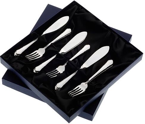 Arthur Price of England Dubarry Sovereign Stainless Steel Set of 8 Pairs of Fish Eaters