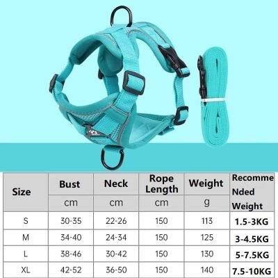 Uplift Picks Adjustable Anti Escape Cat Harness And Leash Set blue