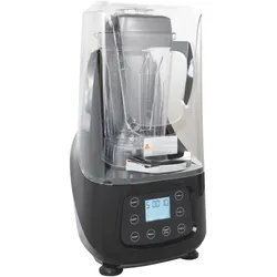GastroHero Barmixer mit Schallschutz 2 Liter Profi Blender Smoothie Mixer Cocktailmixer leise 1680 W Digitaldisplay