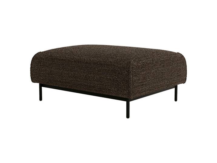 Livetastic Hocker, Schwarz, Dunkelbraun, Metall, rechteckig, 100x42x97 cm, Made in EU, Wohnzimmer, Hocker, Sitzhocker
