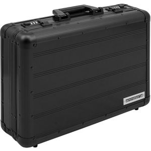 anndora Aktenkoffer DK-201604, schwarz, mit 2 Zahlenschlössern, aus Aluminium