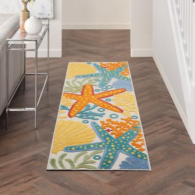 Nourison Aloha Coastal Starfish Indoor/Outdoor Area Rug