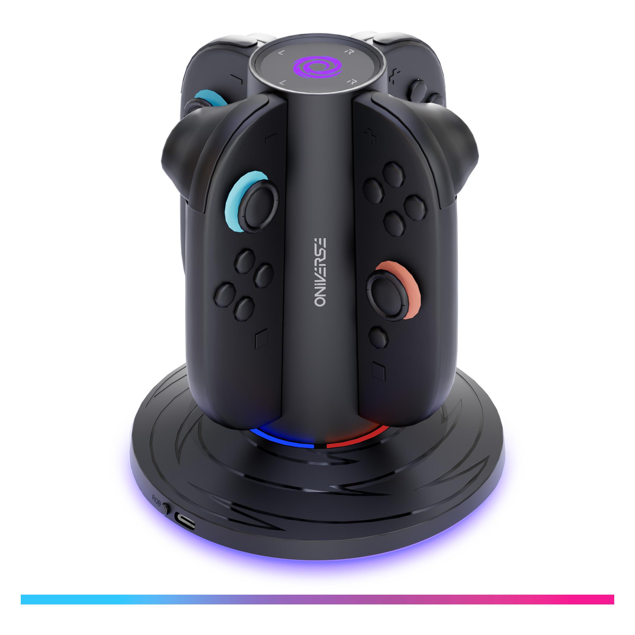 Oniverse QUADRANT Magnetische Ladestation für 4 Joycons - Gaming-Zubehör (Switch) (ONICSCTR-SWI2)