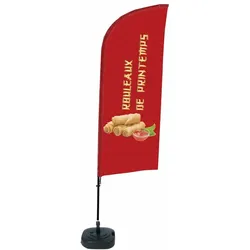 Showdown Displays Beachflag Alu Wind Komplett-Set Frühlingsrollen Französisch