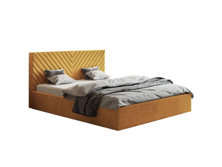 Sepro Meble Bett Muskat Oldo 8 Gepolstert Mit Bettkasten 160x200 cm, Schwarz, 160x200 cm, Schlafzimmer, Betten, Polsterbetten