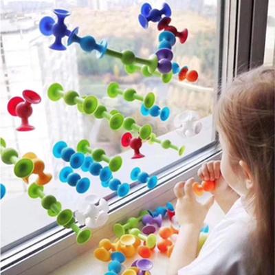 Modern Mode Marketplace Suction Cup Toy Set, Soft Throw Darts, Building Blocks Pop Sucker Fidget Toy For Kids & Parent Child Interactive Game small 11pcs