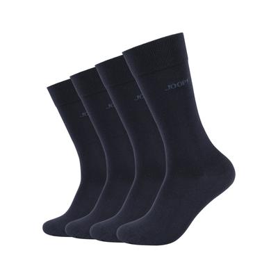 Socken JOOP "premium essentials", Herren, Gr. 35-38, blau (navy), Obermaterial: 62% Baumwolle, 36% Polyamid, 2% Elasthan, Socken Socken, Premium Essentials, verstärkte Ferse, haltbare Spitze