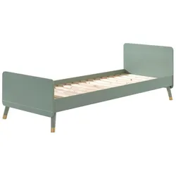 EINZELBETT Kamillah 204x74x95 aus MDF in Olive Grün