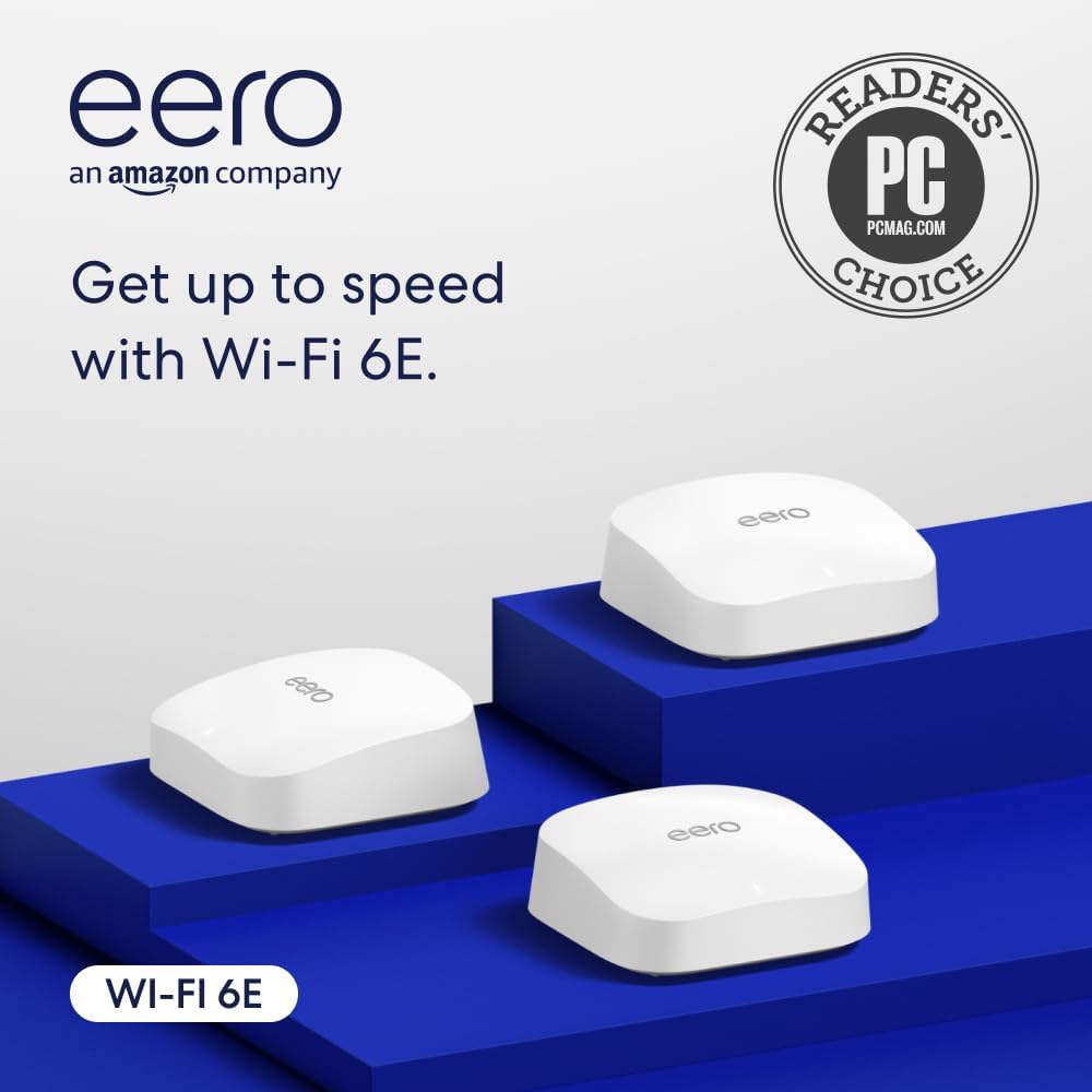 eero Pro 6E mesh Wi-Fi router   3-Pack, New