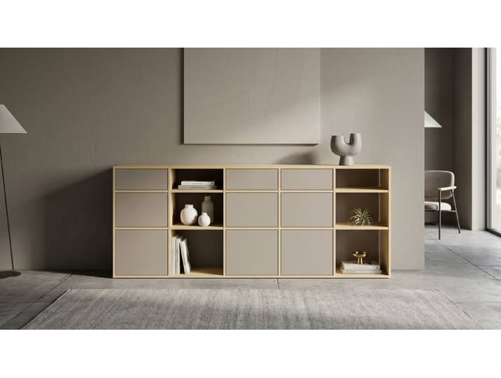 Breites Sideboard - Als Kommode o. Wohnschrank mit vielen Optionen Ahorn (euro­päisch) Natur geölt
