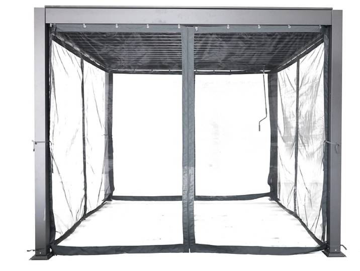 Moskitonetz HOLBOX 282x227.5cm durchsichtig grau