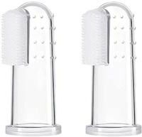 Uplift Essentials Gentle Care Silicone Finger Toothbrush Set 2pcs