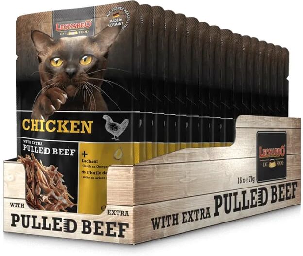 Leonardo Sobre Chicken Extra Pulled 16 Uds 70g