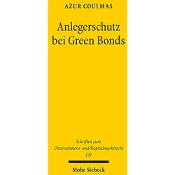 Anlegerschutz bei Green Bonds, Fachbücher von Azur Coulmas