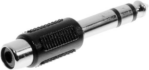 TRU Components Klinken-Adapter Klinkenstecker 6.35mm - Cinch-Buchse Stereo Polzahl:3