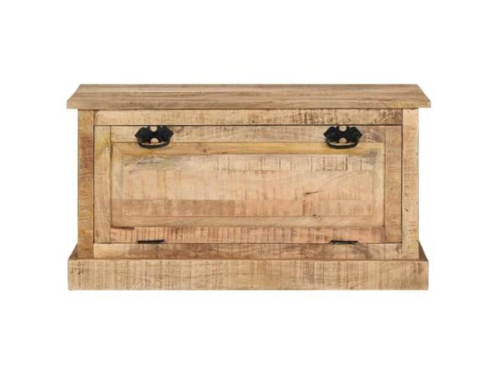 HBBMGYD Sitzbank für Schuhe, 85 x 40 x 45 cm, Mangoholz Eingangsbank, 2 Innenfächer, dichtes Hartholz, bequemer Sitz, Flurmöbel