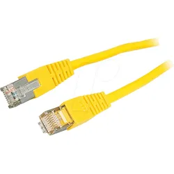 PATCHKABEL 1 GE - 1 m Cat.5e-Kabel, gelb, Netzwerkkabel RJ45