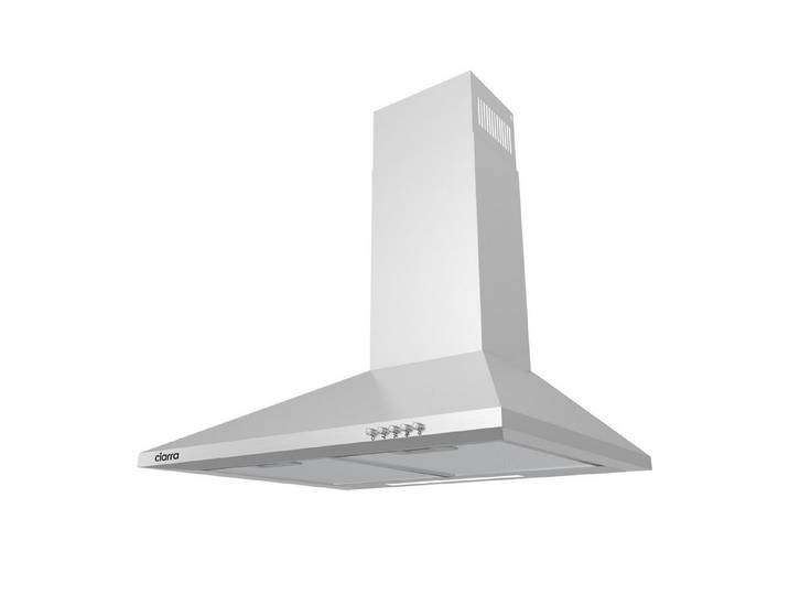 CIARRA Wandhaube 370 m³/h Dunstabzugshaube Umluft & Abluft 3 Stufen leise Serie CAS6201A 60 cm Abzugshaube mit LED-Beleuchtung Druckknopf Edelstahl