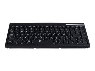 Gett GCQ Cleantype Easy Basic Compact compact toetsenbord met 88 toetsen, USB, zwart, DE lay-out
