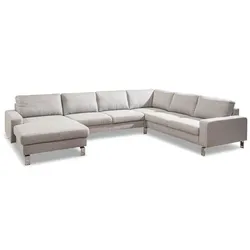 Sormani Wohnlandschaft Rom Stoff Light Grey