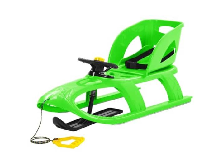 Home Tools Schlitten mit Sitz und Rad, Polypropylen, 102,5 x 40 x 23 cm, Grün
