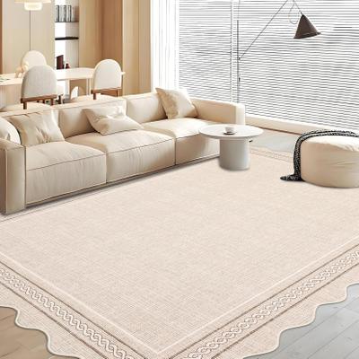 Garvee Modern Curved Rope Border Scalloped Area Rug