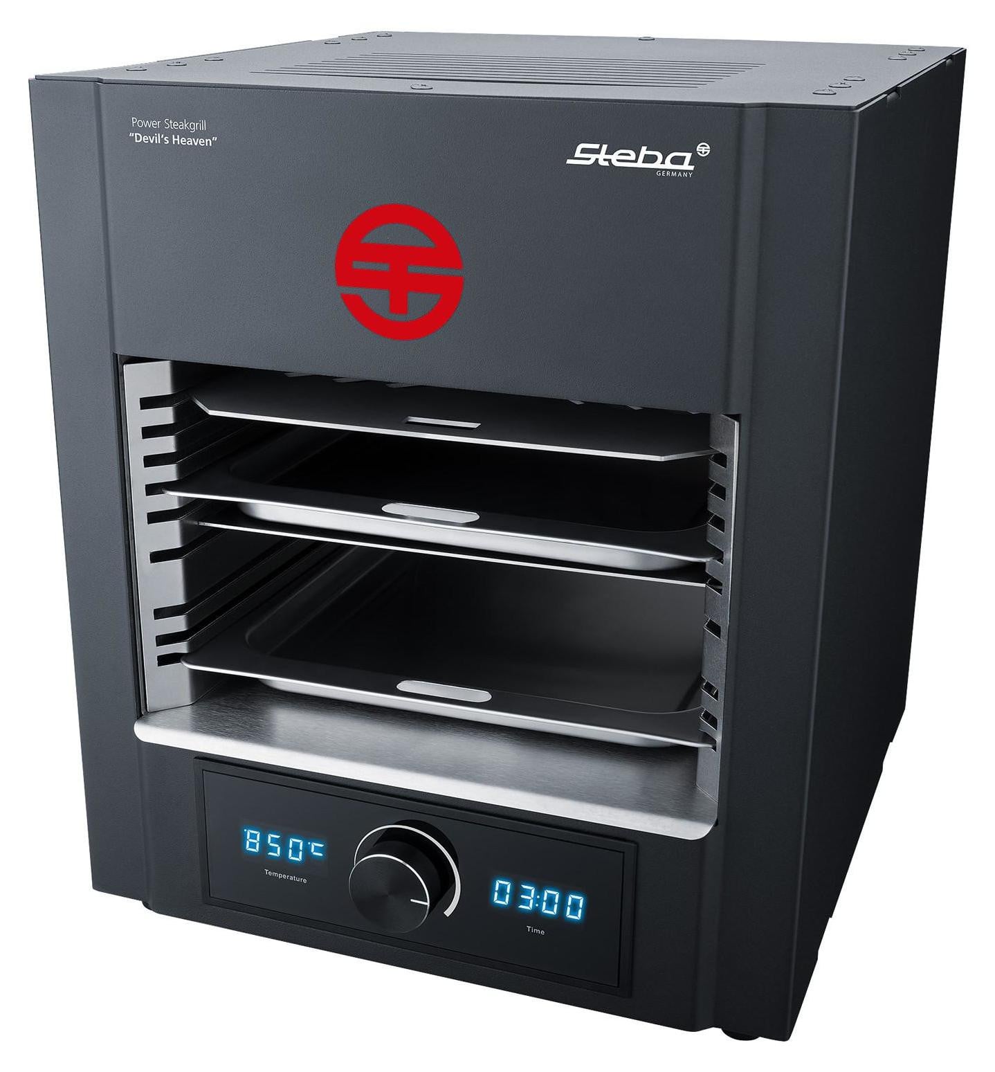 Steba PS M2000 Power Steakgrill Devils Heaven, 2000W, Elektrische tafelsgrill met timer