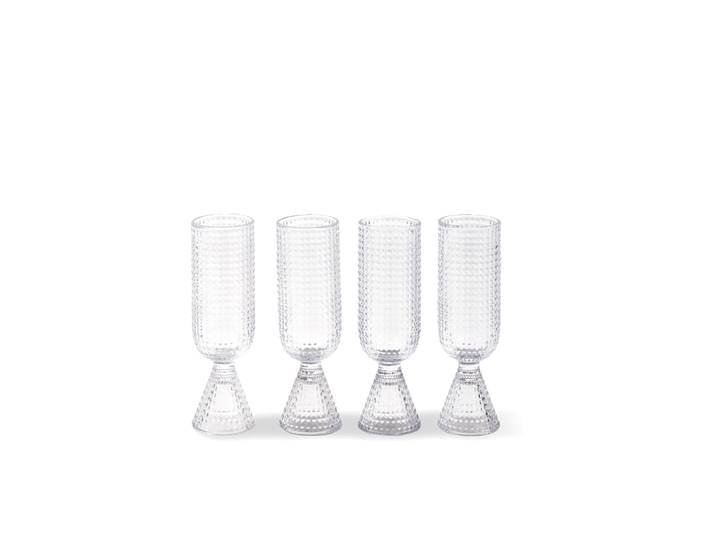 Design Champager- & Sektglas Set „Rooftop“, 4er-Set Transparent Pols Potten