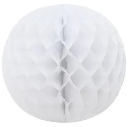 VEPATIM 12x Wabenball Lampion rund weiß O 25 cm