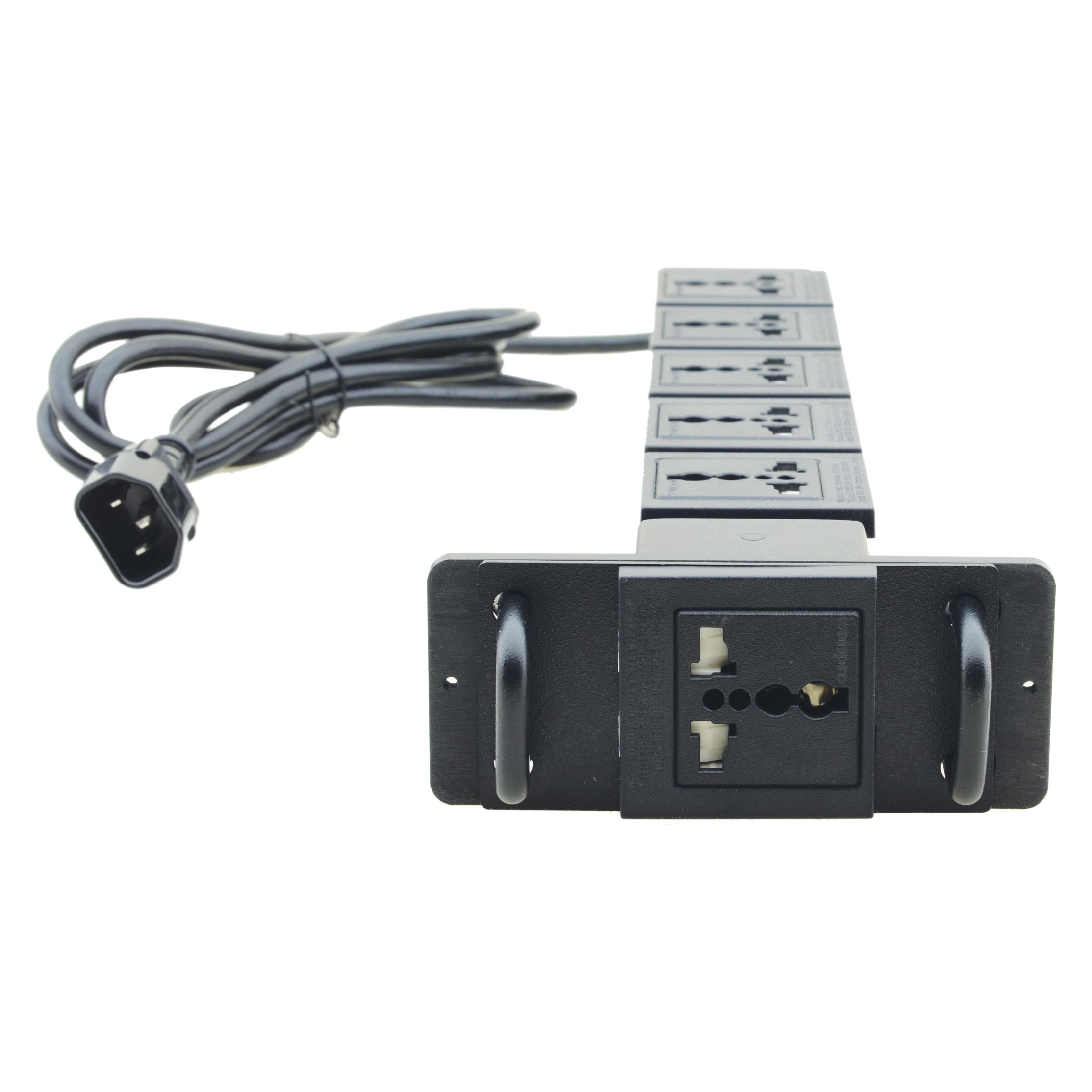 Kramer Universal Socket Power Extension TS-PEU - Verlängerungsschnur - Wechselstrom 100-240 V - Aus (1.70 m) (60-0000173)