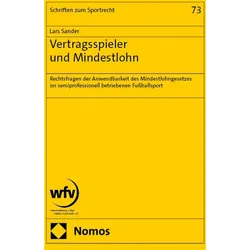 Vertragsspieler und Mindestlohn, Fachbücher von Lars Sander