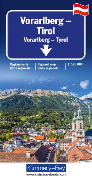 Hallwag Kümmerly+Frey AG - Vorarlberg - Tirol - Südtirol Regionalkarte 1: 175 000: Regionalkarte Österreich 1:175 000 (Kümmerly+Frey Regionalkarten) - Preis vom 17.10.2026 19:25:27 h