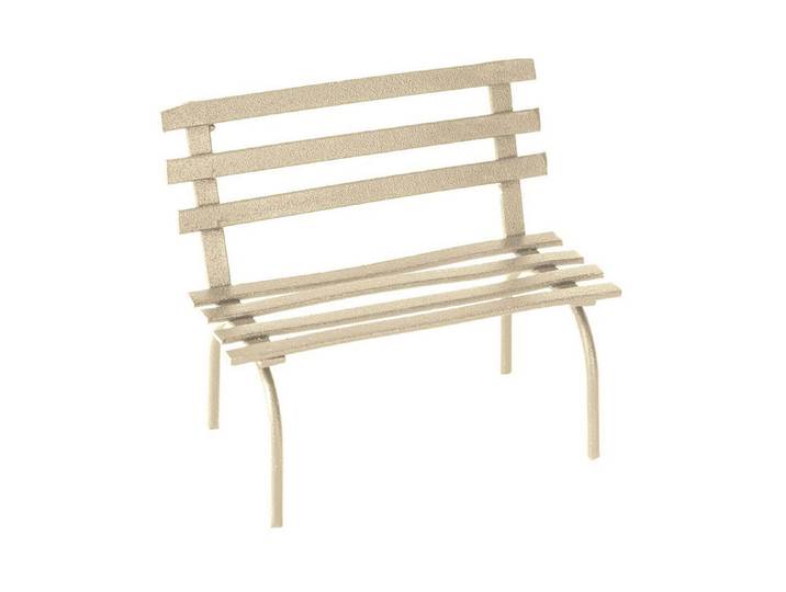 Glorex Mini-Gardening Gartenbank Creme 6.5 × 6 × 4 cm