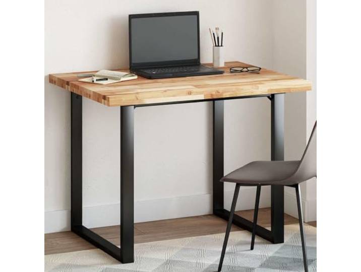 PTUGUOF Tischplatte Akazie Massivholz 100x80x4 cm Rechteckig, Robust, Pflegeleicht, Für Esstisch, Bistrotisch, Couchtisch