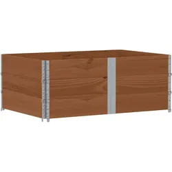 Helloshop26 - Hochbeet für Pflanzen Blumen Terrasse Garten 150 x 100 cm massives braunes Kiefernholz 02_0037421