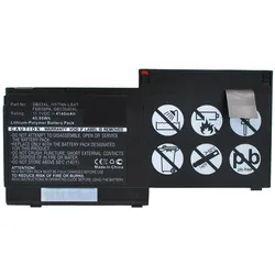 CoreParts Laptop-Batterie Lithium-Polymer 4140 mAh 46 Wh (3 Zellen, 4140 mAh), Notebook Akku, Schwarz