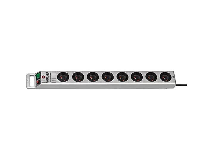 brennenstuhl stekkerdoos Super-Solid , 8 poorten, zilver,