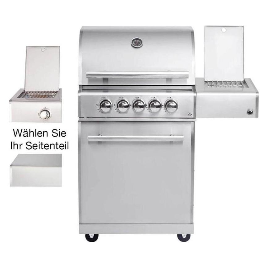 Allgrill Gasgrill CHEF M Edelstahl mit Steakzone und Air System (33991588)