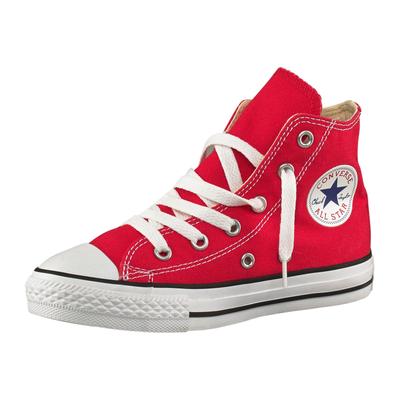 Sneaker CONVERSE "Kinder Chuck Taylor Hi", Kinder, Gr. 28, rot, Textil, Schuhe Skaterschuh Sneakerboots Canvassneaker Sneaker high, für Kinder