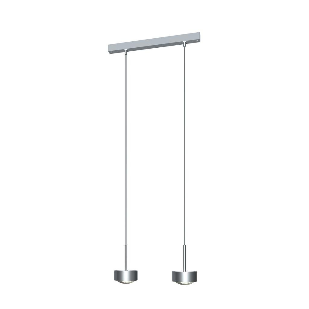 Top Light Puk Maxx Choice Long One Pendelleuchte 2 Köpfe (chrommatt, Standard-Fa... chrommatt | Standard-Fassung 8-6854021-H