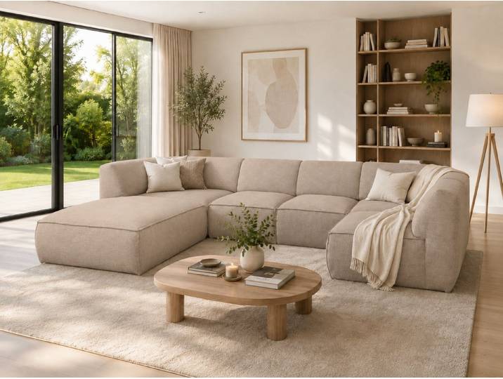 Labett Wohnlandschaft MOVO – modulares Sofa mit modernem Design, Modulare Bauweise – freie Konfiguration des Aufbaus