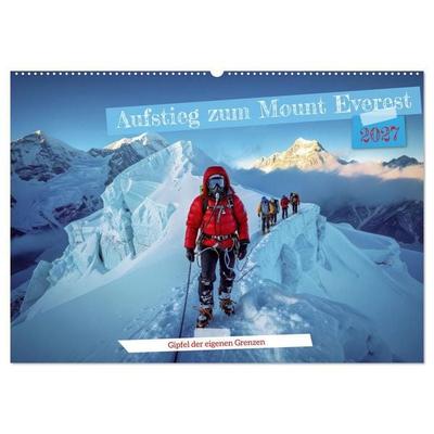 Aufstieg zum Mount Everest (Wandkalender 2027 DIN A2 quer), CALVENDO Monatskalender