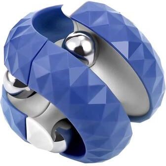 Inspired Finds Orbit Ball Fidget Toy Stress Relief Spinner For Kids And Adults blue
