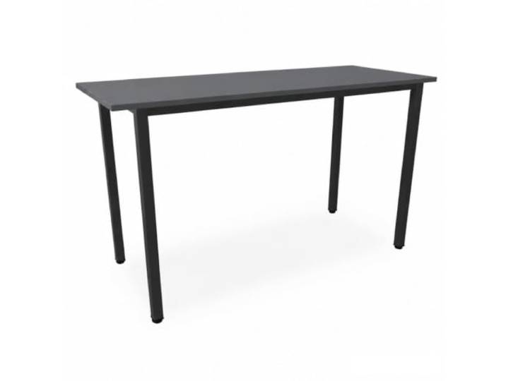 EIGENTLICH Stehtisch Gestell Schwarz, H112,5 cm (Anthrazit, 200x80 cm) Büro Besprechungs-Stehtisch quadratische Beine Stahlrohr, Meetingtisch Bartisch aus eigener Fertigung für Privat und Gewerbe