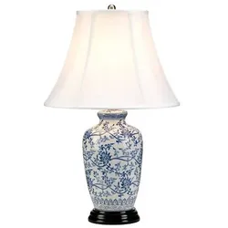 Elstead Blaue Ginger Jar Tischlampe mit 1 Licht BLUE-G-JAR-TL