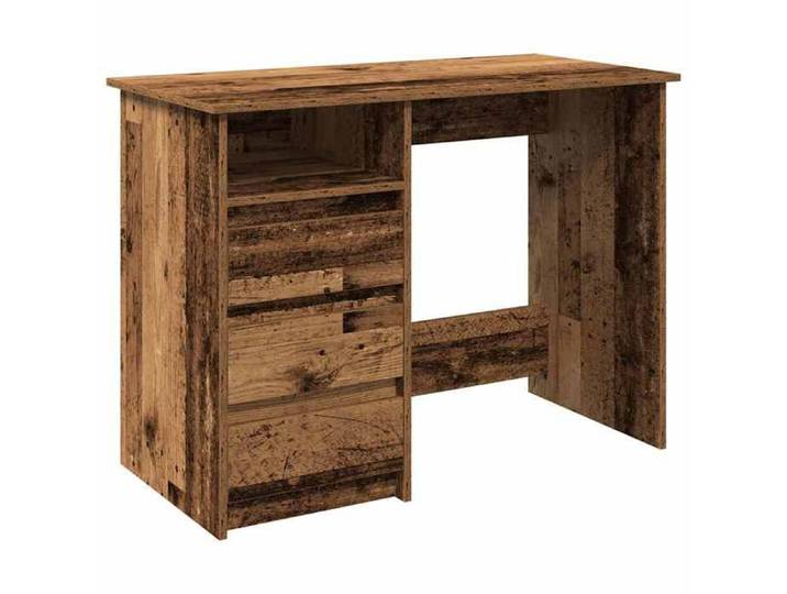 Bonne qualité - Bureau vieux - Table d'étude - Bois 102x50x75cm - Table d'étude - Bois d'ingénierie - poste de travail meuble