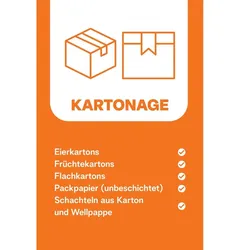 Hardwex Mülltonnenaufkleber für Kartonage