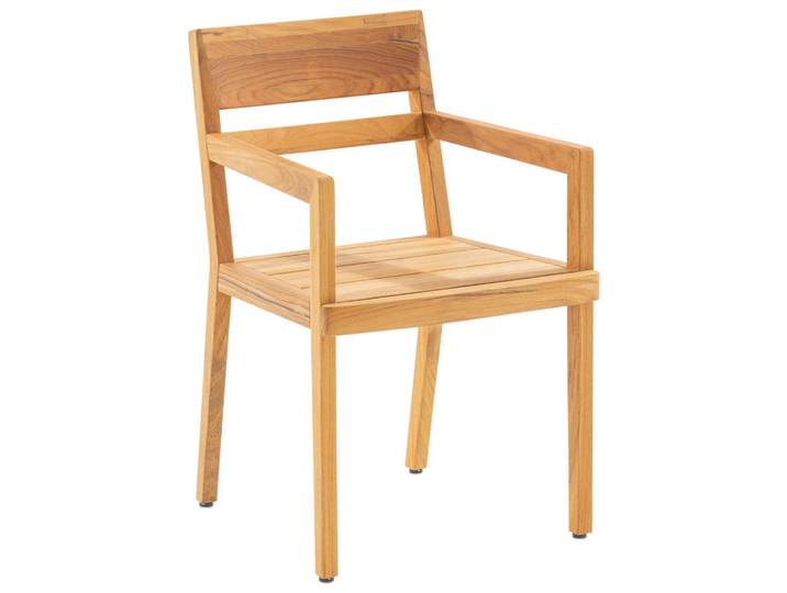 Niehoff Garden Gartenstuhl, Teakfarben, Holz, Teakholz, massiv, eckig, 51x83x59 cm, Gartenmöbel, Gartenstühle, Gartensessel