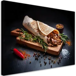 WANDBILD kebab kebap gewürze für die küche